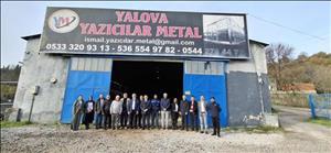 Yalova Yazıcılar Metal Sanayii Firmasına Yalova Üniversitesi TTO Faaliyetleri Kapsamında Ziyaret